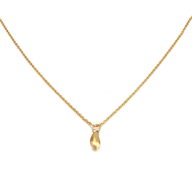 Water Drop Suit Simple Daily Fashion Necklace Earrings Bracelet Ring Suit