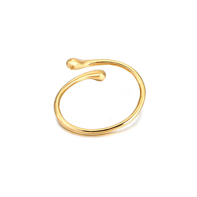 Water Drop Suit Simple Daily Fashion Necklace Earrings Bracelet Ring Suit