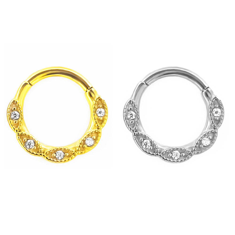 Fashion Stainless Steel Material Puncture Nose Ring